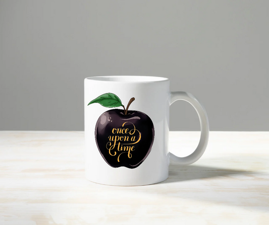 Once Upon a Time Black Apple Mug