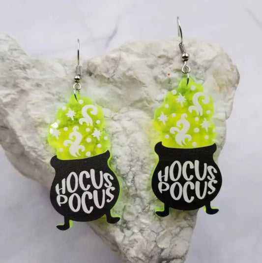 Hocus Pocus Cauldron Earrings