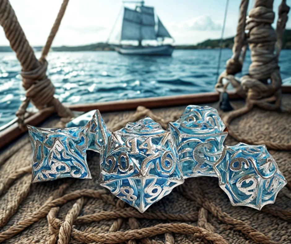 Ghost Ship Glow-in-the-Dark Dice Set