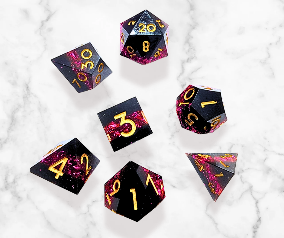 Void's Touch Polyhedral Dice Set