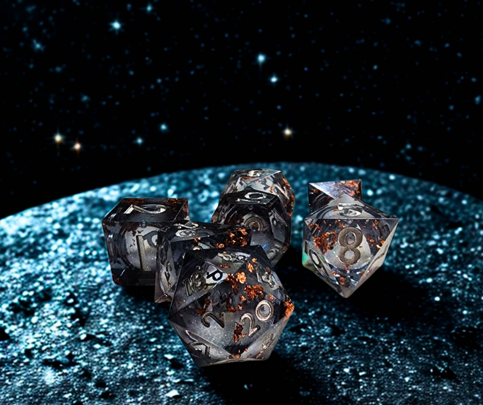 Not All That Glitters Liquid Core Dice Set