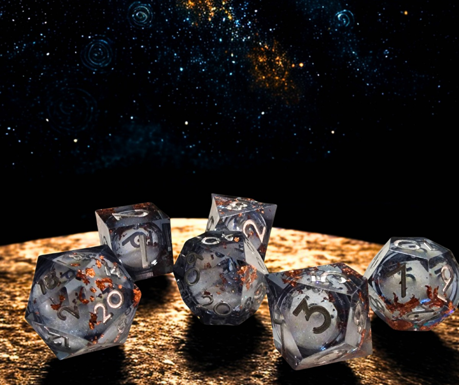 Not All That Glitters Liquid Core Dice Set