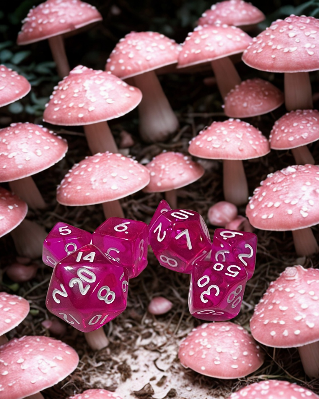 Fairy Bloom Mini Polyhederal Dice Set