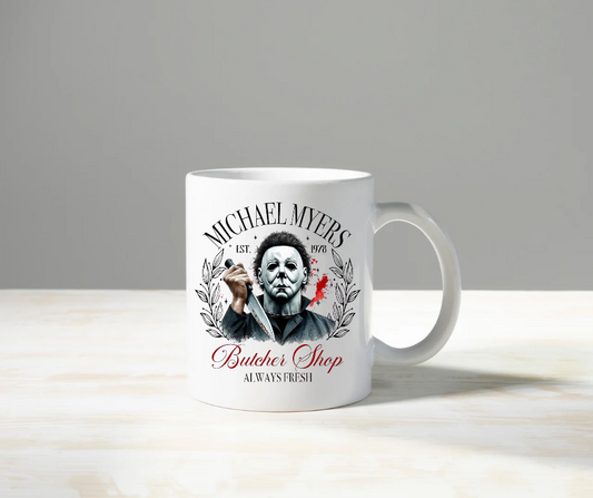 Michael Myers Butcher Shop Mug