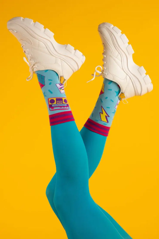 80s Nostalgia Icon Crew Socks