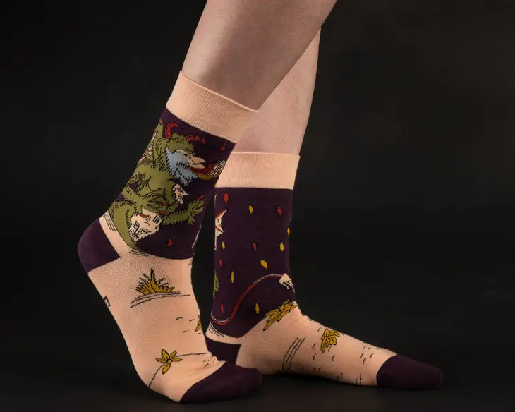 The Devil Vieville Tarot Socks