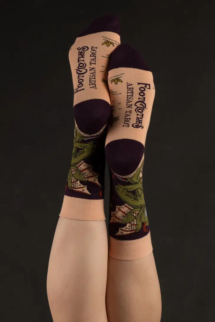 The Devil Vieville Tarot Socks