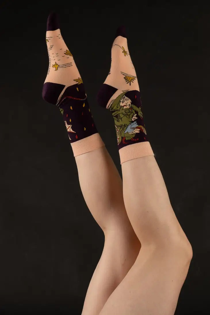 The Devil Vieville Tarot Socks