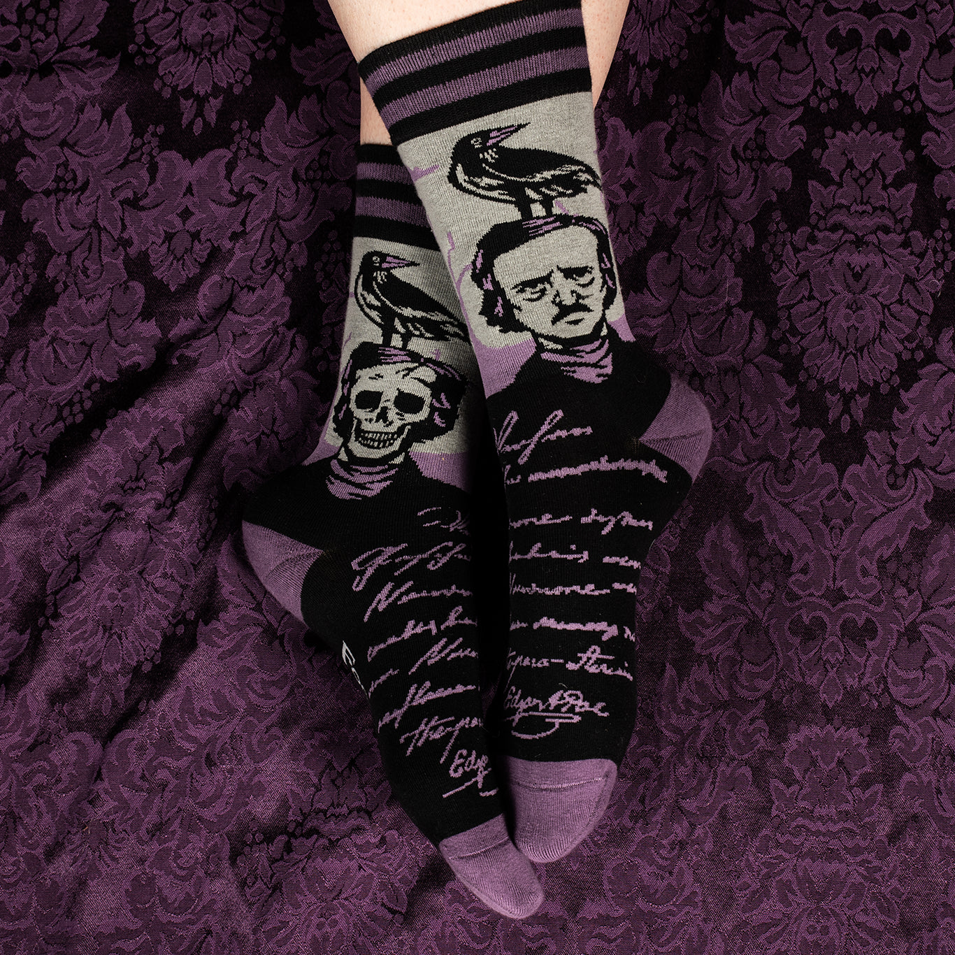 The Raven Poe Socks
