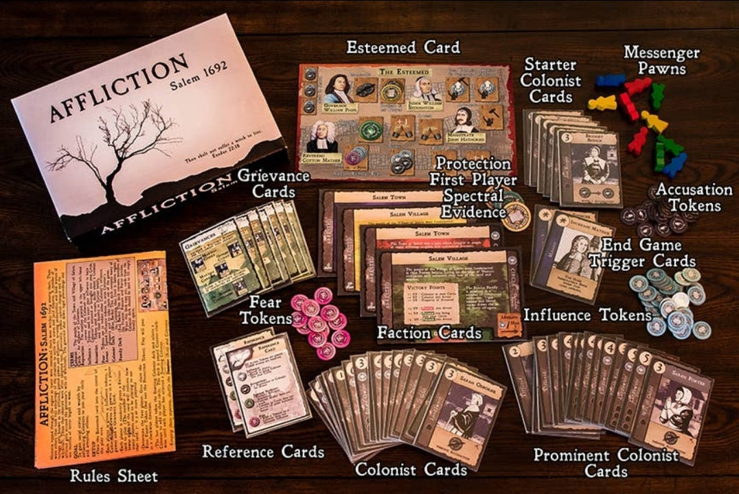 Affliction Salem 1692 Tabletop Game