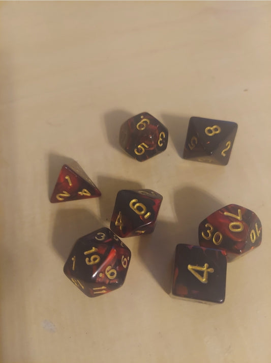 Crimson Fate Dice Set