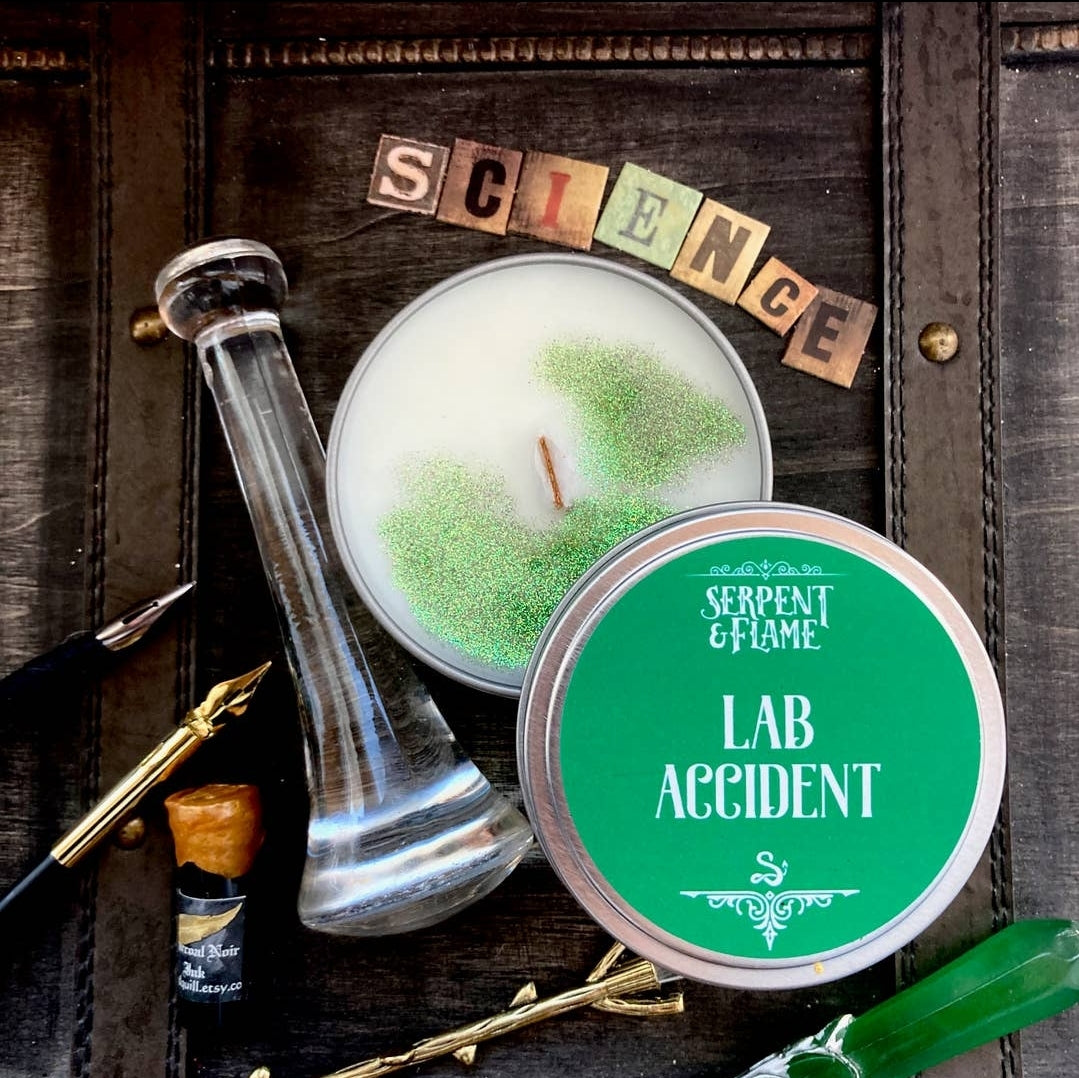 Lab Accident Candle